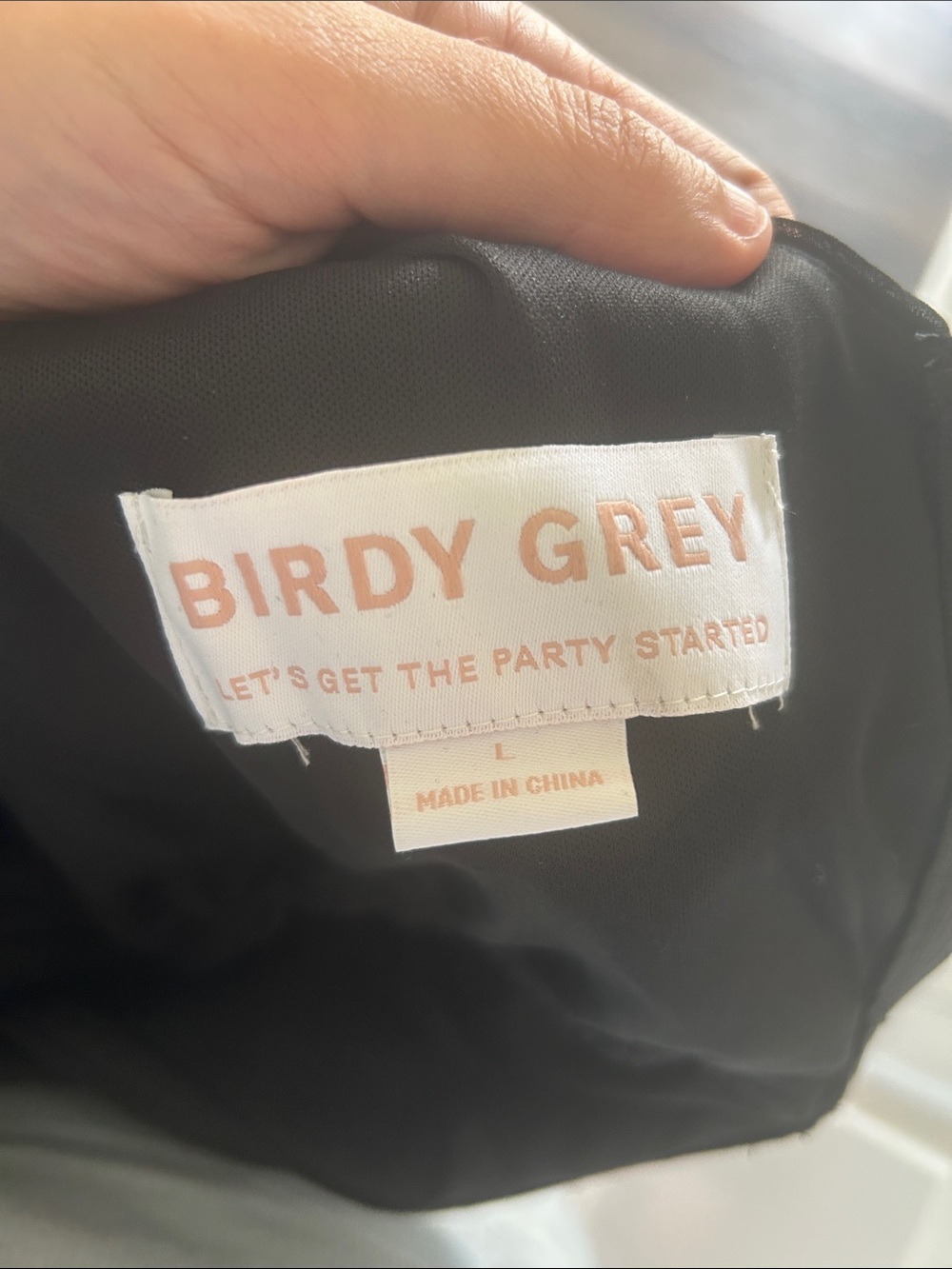 Birdy Grey Laurie Black Chiffon Dress Large - Picture 12 of 12